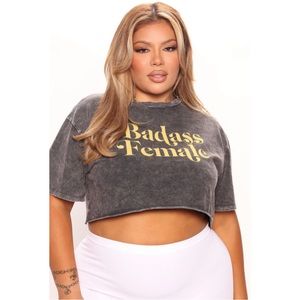 Badass Female Crop Top - Fashion Nova (1X)